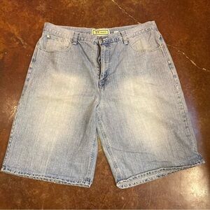 Men’s PJ Mark Baggy Faded Hip Hop Denim Shorts